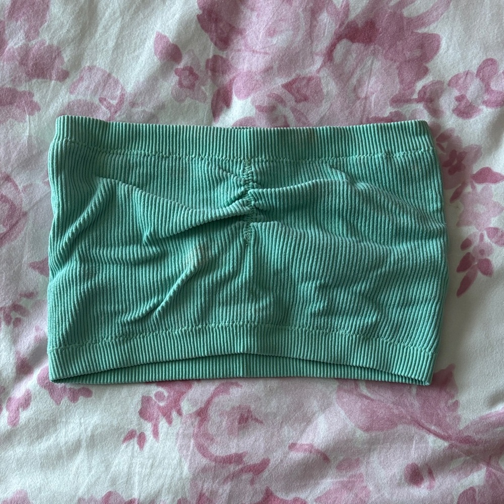 American Eagle Outfitters Teal Tube Top